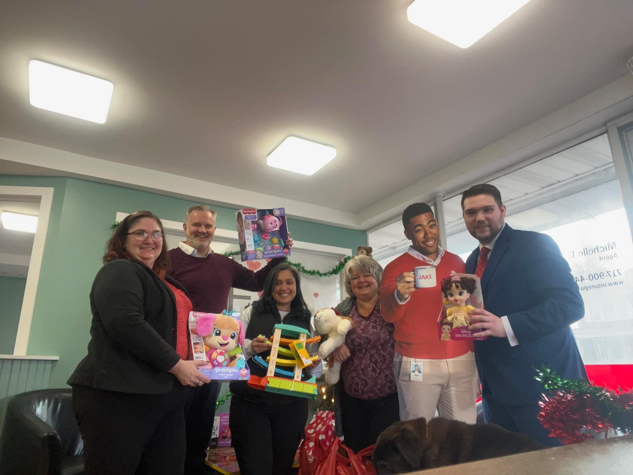 Community donors bringing toys together